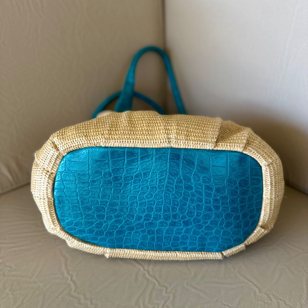 Bueno, Woven Straw Beach Bag - Picture 3 of 11